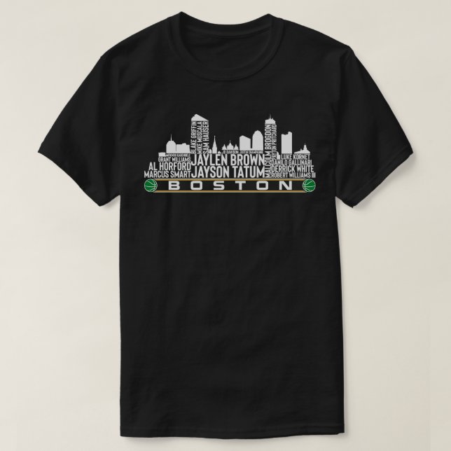 Boston Basketball Team 23 Player Roster Boston Cit T Shirt (Design framsida)