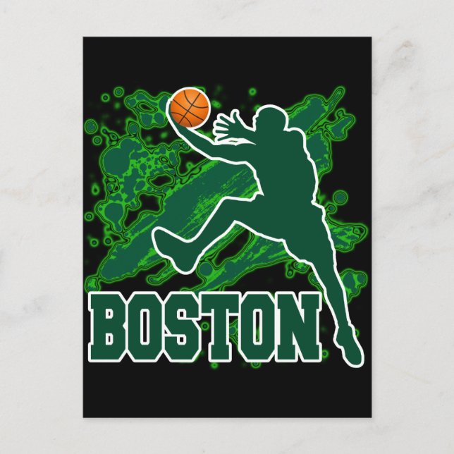 BOSTON BASKETBALL VYKORT (Framsida)
