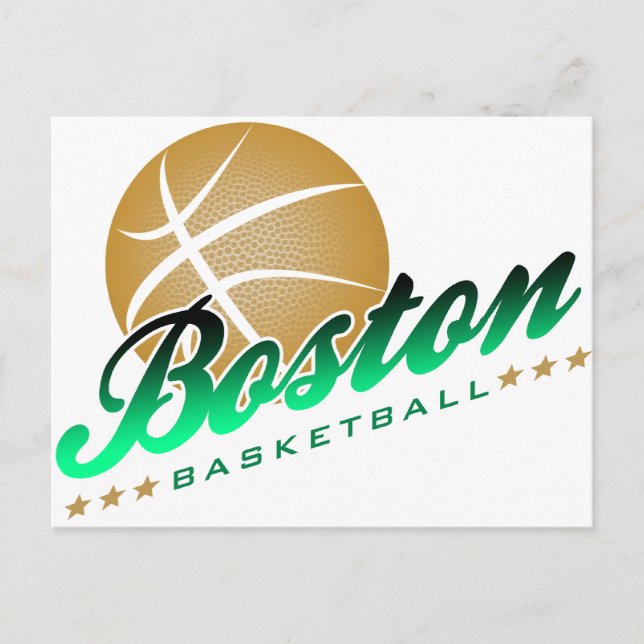 Boston Basketball Vykort (Framsida)