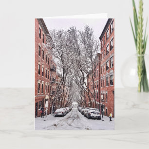 Boston Beacon Backe Snö Kort