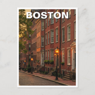 Boston Beacon Hill Resor Vykort