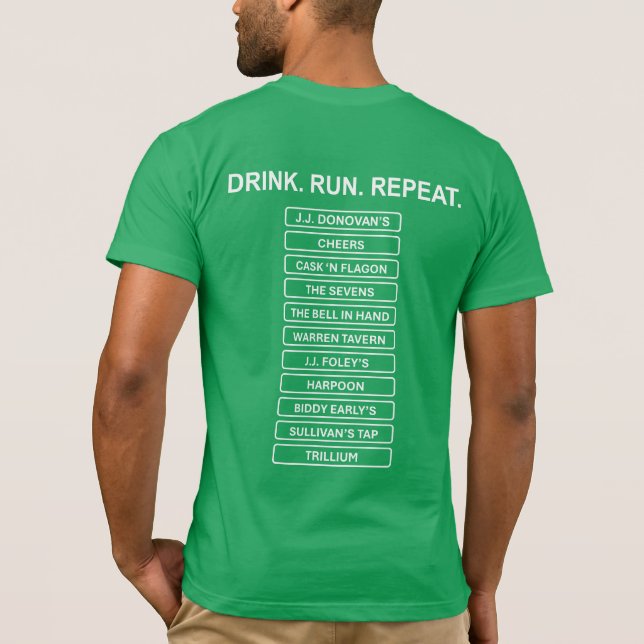 Boston Beer Marathon T Shirt (Baksida)