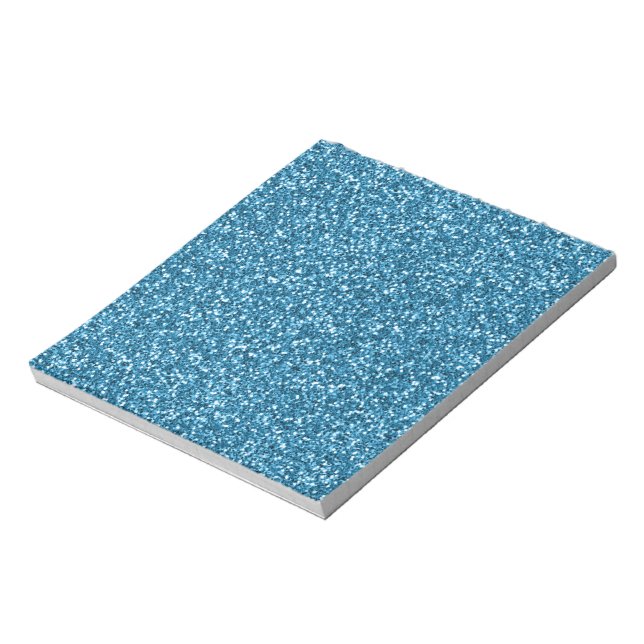 Boston Blue Glitter Anteckningsblock (Roterad)