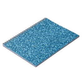 Boston Blue Glitter Anteckningsbok
