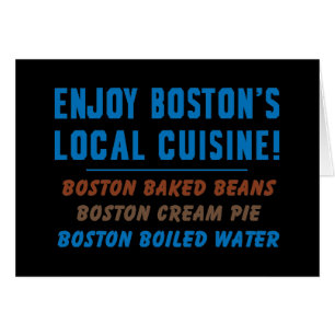 Boston Boiled Vatten Hälsningskort