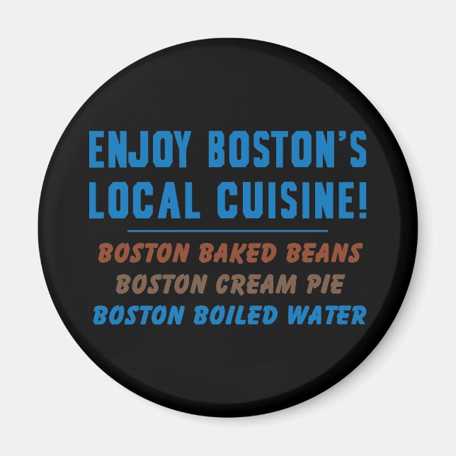 Boston Boiled Vatten Magnet (Framsidan)
