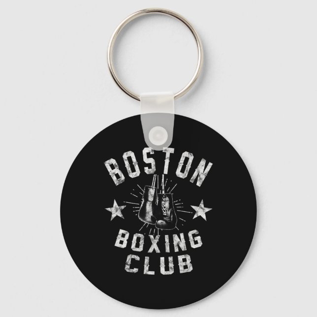 Boston Boxing Klubb - Vintage Distress Boxer Nyckelring (Framsida)