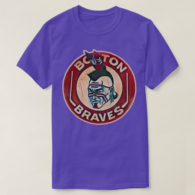 Boston Braves Hockey TShirt T Shirt (Design framsida)