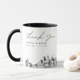 Boston Bröllop Anpassningsbar Personlig Coffee Mugg