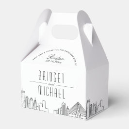 Boston Bröllop | City Skyline Presentaskar