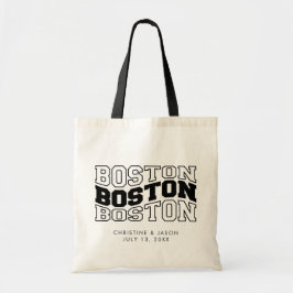 Boston Bröllop Välkommen Tygkasse