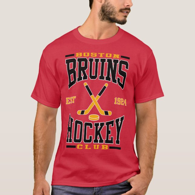 Boston Bruins Hockey Klubb T Shirt (Framsida)