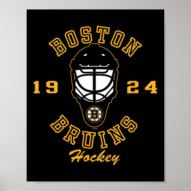 Boston Bruins Hockey Mask Black Officially License Poster (Framsidan)