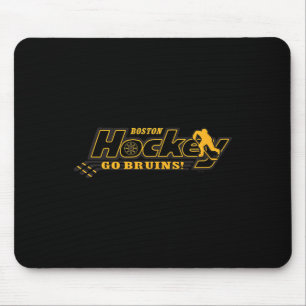 Boston Bruins Hockey Vit Officiellt Licensierad Musmatta