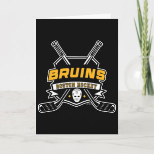Boston Bruins Hockeyklubbor Svarta Officiellt Lice Kort