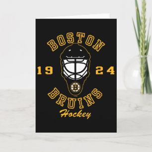 Boston Bruins ishockeymask svart officiellt licens Kort