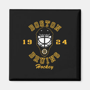Boston Bruins ishockeymask svart officiellt licens Magnet