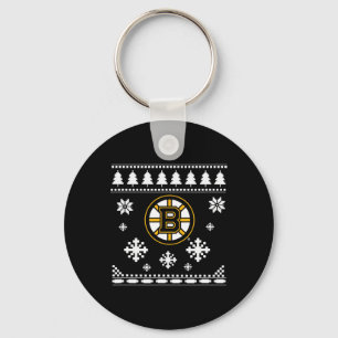 Boston Bruins Ugly jul Sweater Holidaze Nyckelring