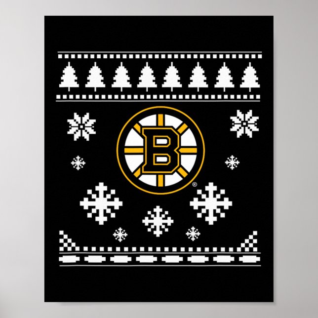 Boston Bruins Ugly jul Sweater Holidaze Poster (Framsidan)