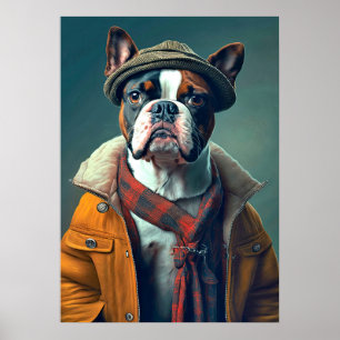 Boston Bull Terrier Poster