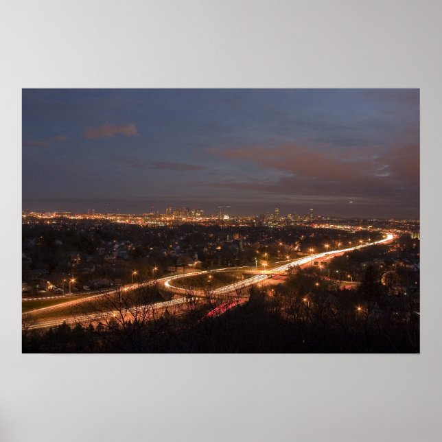 Boston by Night Poster (Framsidan)