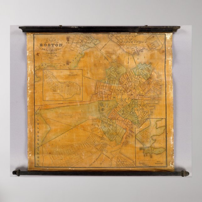 Boston, Charlestown, Cambridge, Massachusetts Poster (Framsidan)