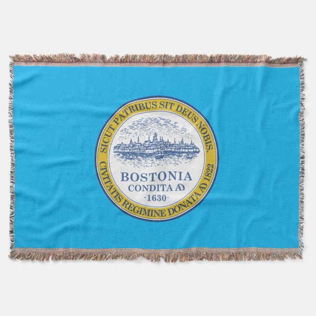 Boston City flagga Filt (Framsidan)