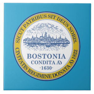 Boston City flagga Kakelplatta