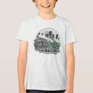 Boston City Massachusetts USA T Shirt