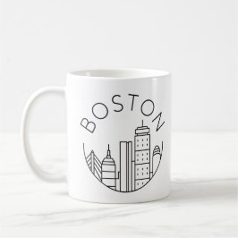 Boston City Skyline, Boston morsa skyline Kaffemugg