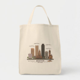 Boston City Skyline, Boston morsa skyline Tygkasse