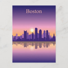 Boston City Skyline, Boston morsa skyline Vykort