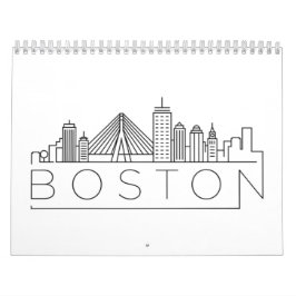 Boston City Skyline, Boston Morsa Us Kalender