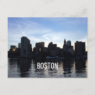 Boston City Skyline Vykort