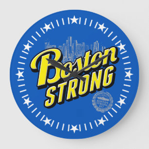 Boston City Strong Memory on Blue Dial Stor Klocka