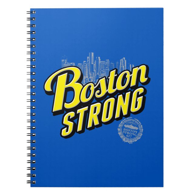 Boston City Strong RemMembers på Blue Anteckningsbok (Framsidan)