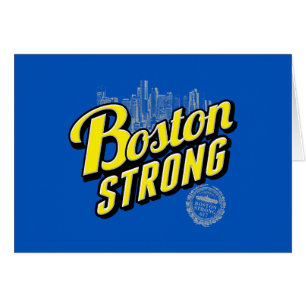 Boston City Strong RemMembers på Blue Hälsningskort
