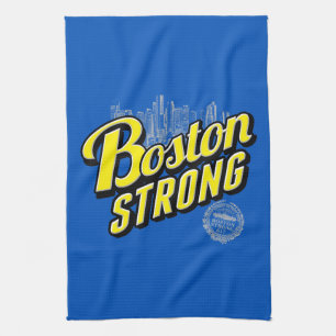Boston City Strong RemMembers på Blue Kökshandduk