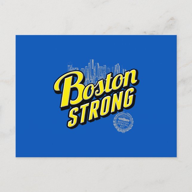 Boston City Strong RemMembers på Blue Vykort (Framsida)