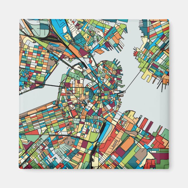 Boston City USA Magnet (Framsidan)