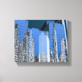 Boston Cityscape Blue Canvastryck