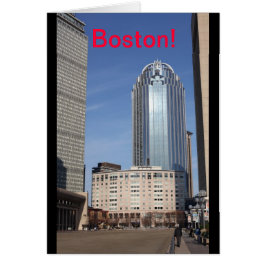 Boston Cityscape Card Hälsningskort