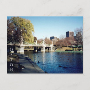 Boston Common sjö Vykort