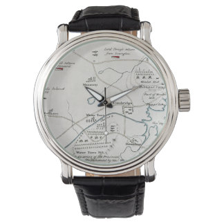 BOSTON-CONCORD KARTA, 1775 ARMBANDSUR