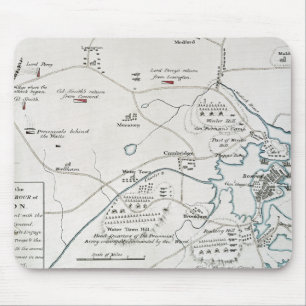 BOSTON--CONCORDKARTA, 1775 MUSMATTA