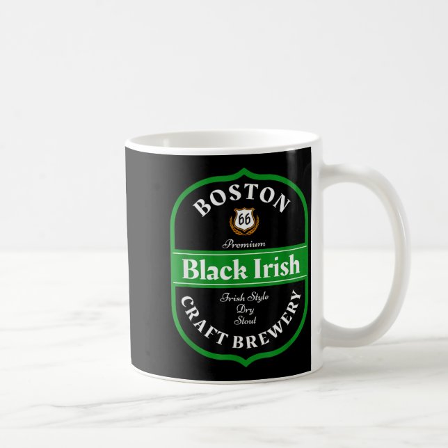 Boston Craft Brewery Boston Black Irish Stout Nyhe Kaffemugg (Höger)