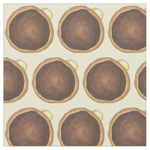 Boston Cream Donut Doughnut Donuts Fabric Tyg