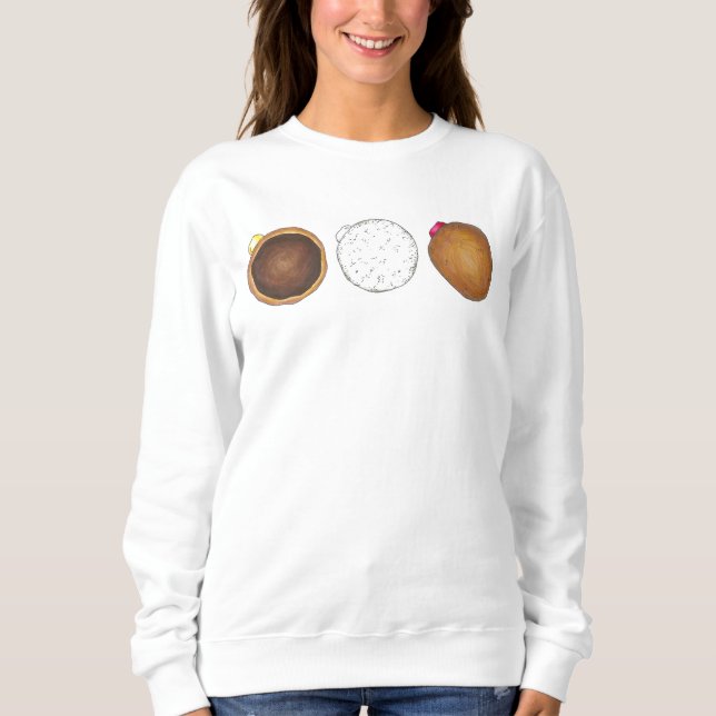 Boston Cream Filled Jelly Donut Donuts Sweatshirt Tröja (Framsida)