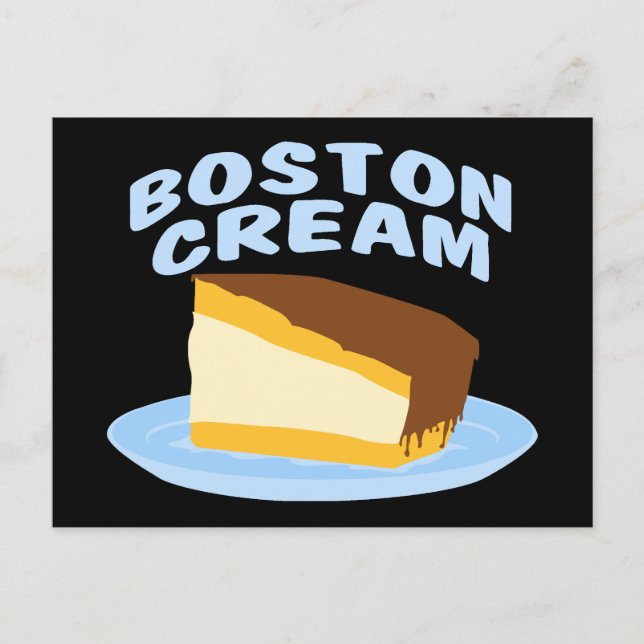 Boston Cream Paj Vykort (Framsida)