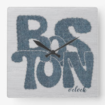Boston Denim Letter